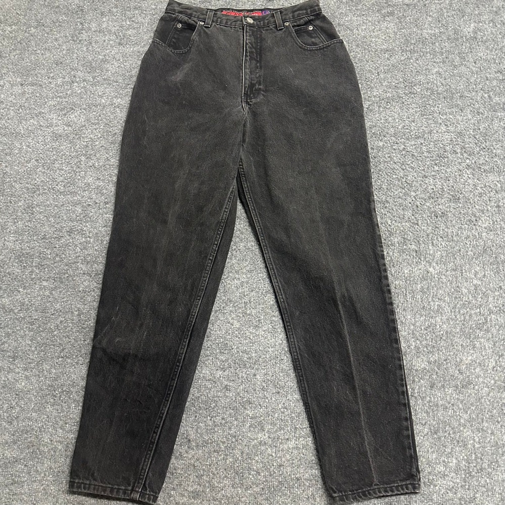 Gloria Vanderbilt Jeans Womens Size 12 Black Cotton Classic Fit Straight Leg